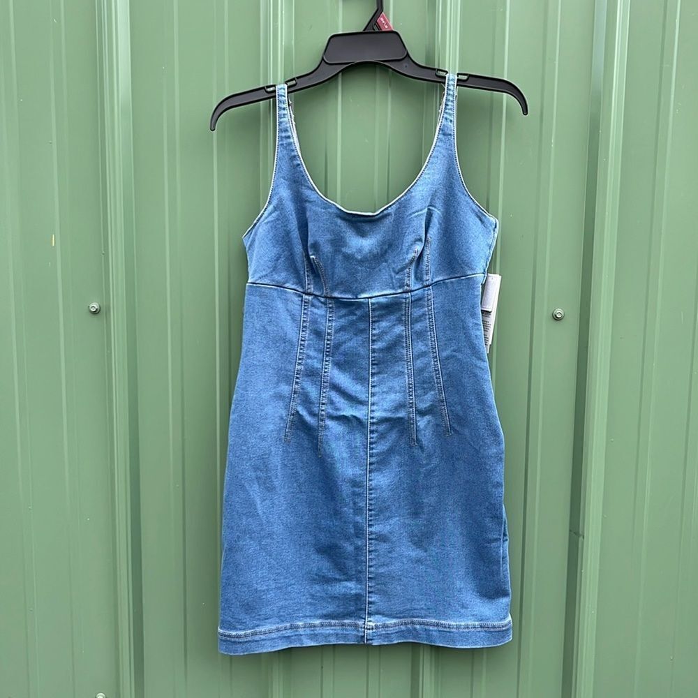 Women’s Sleeveless Denim Mini Dress Size S